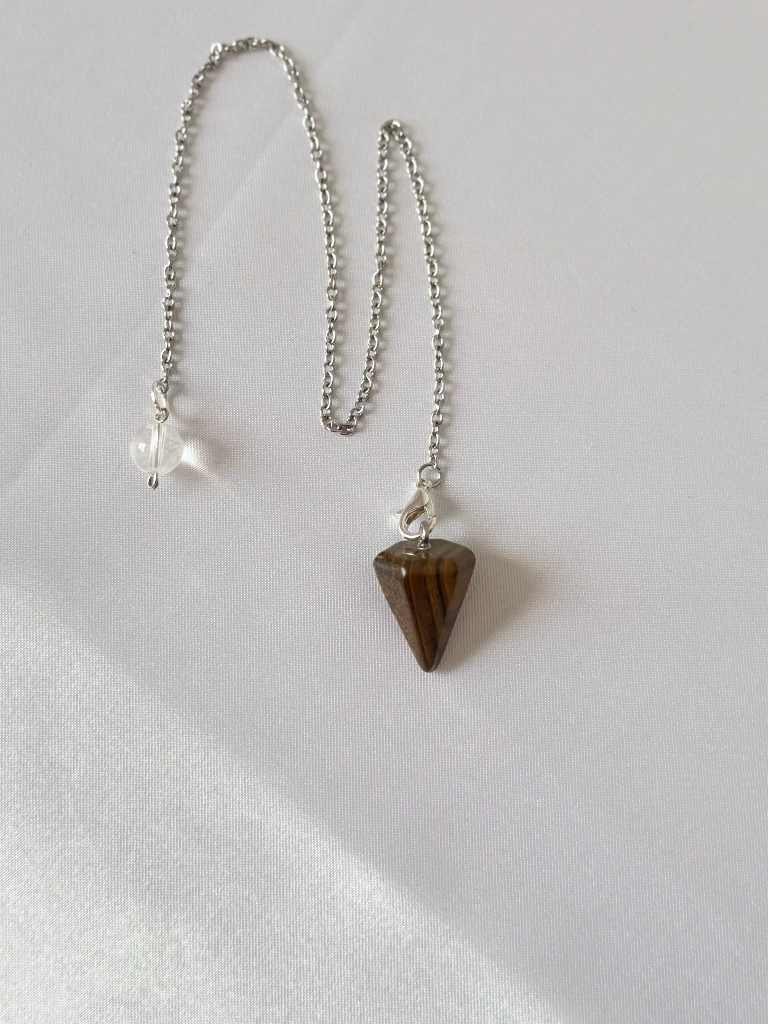 Péndulo de Piedra Natural – Elige tu Mineral