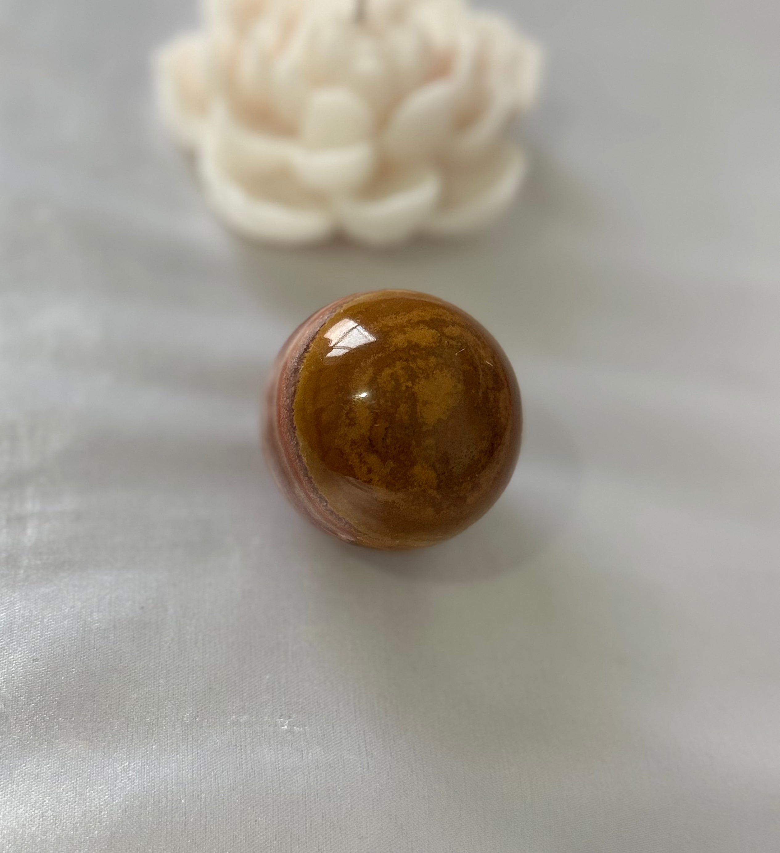 Esfera de Ónix Naranja – 45 mm