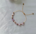 Pulsera Ajustable de Kunzita Natural