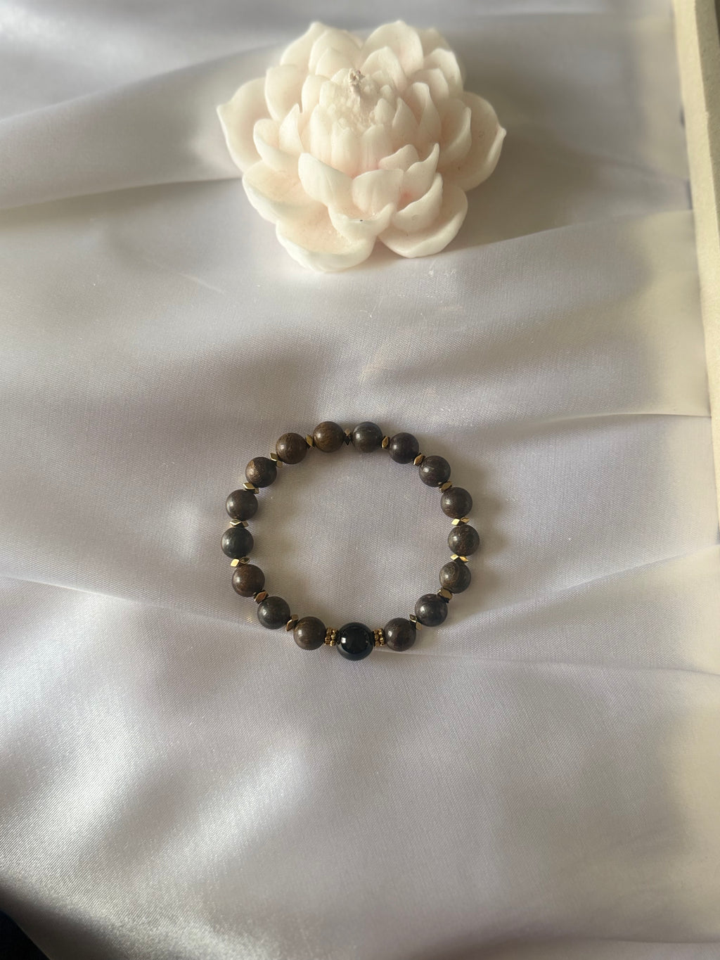 Pulsera de Broncita, Turmalina Negra y Hematita 8mm