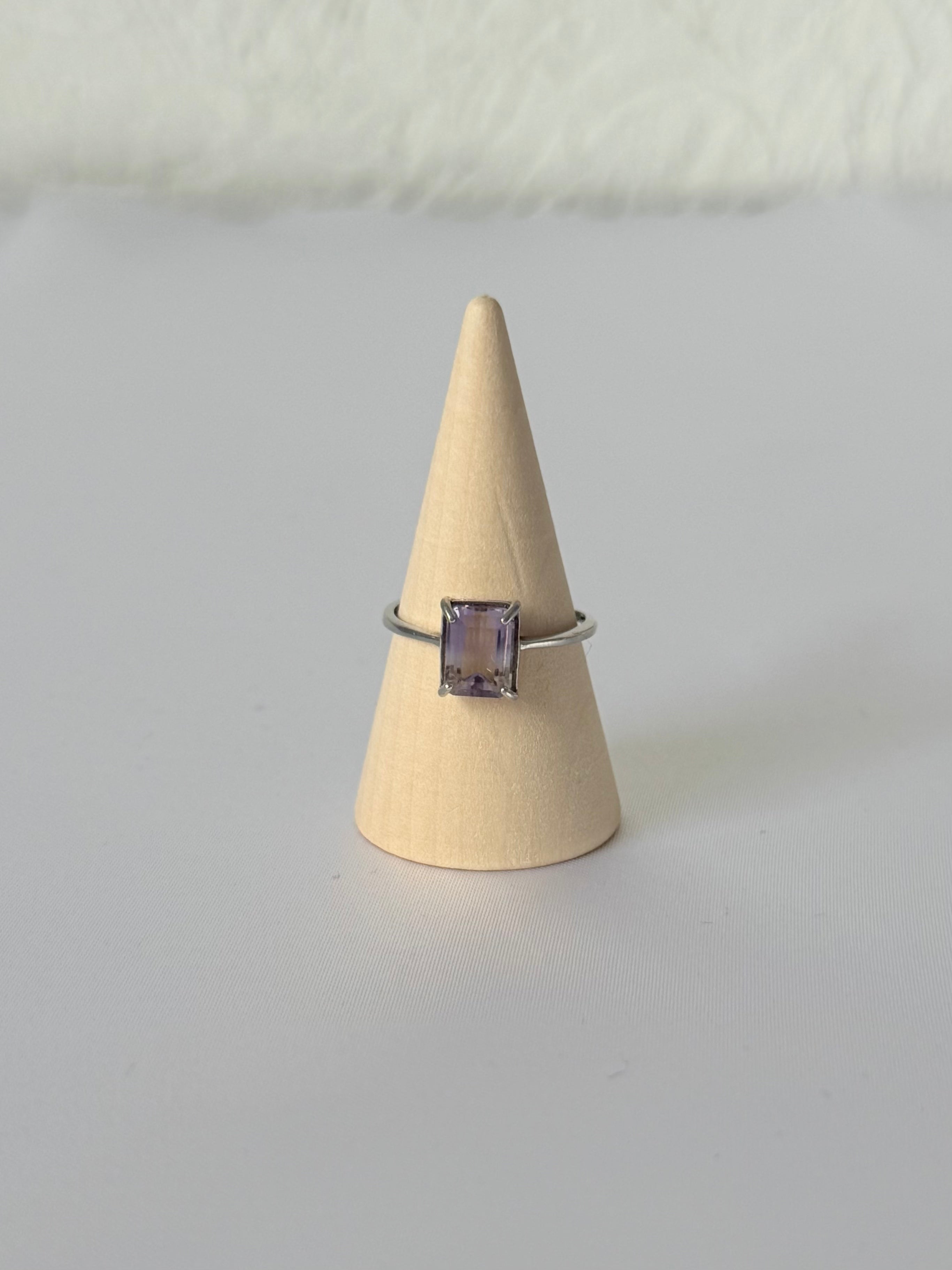 Anillo Aurora Dual | Ametrino Natural en Plata .925