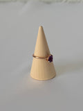 Anillo Violeta | Amatista en Plata .925 con Baño de Oro
