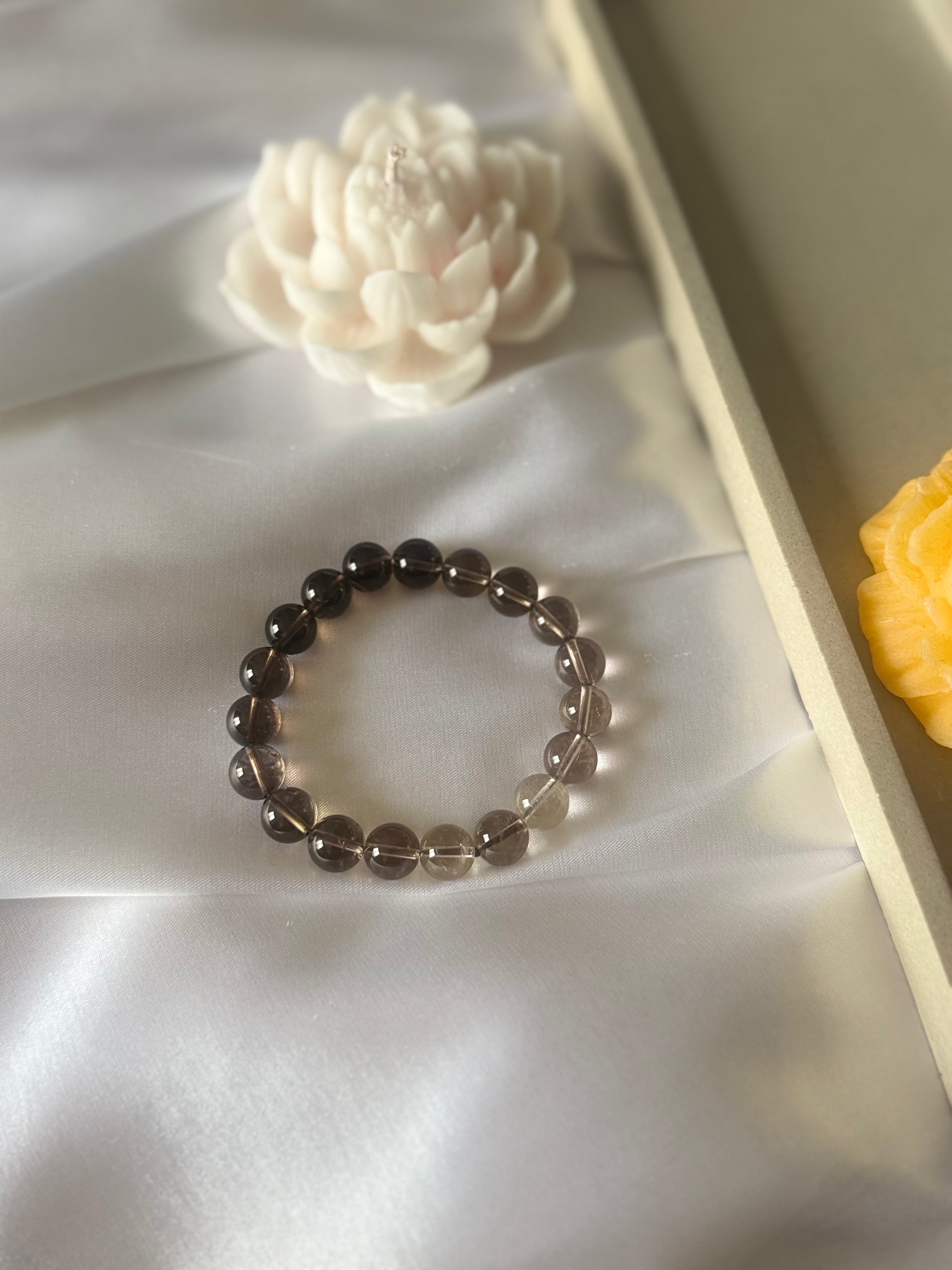 Pulsera de Cuarzo Ahumado Natural 10 mm