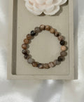 Pulsera de Piedra Luna Chocolate Natural 8 mm