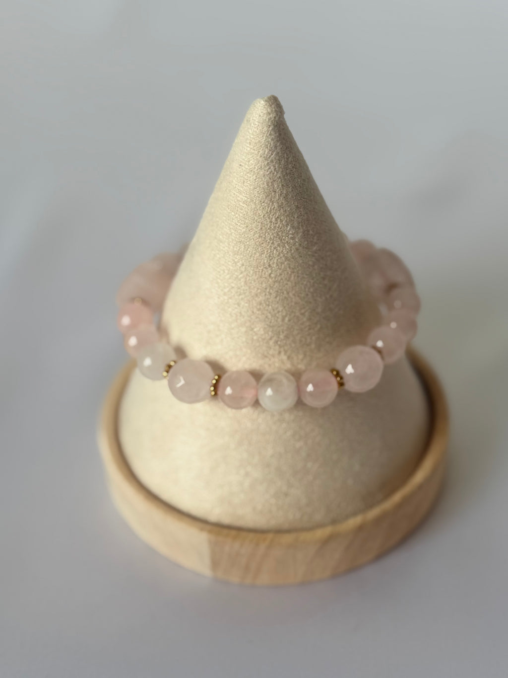Pulsera Rosa Luz | Cuarzo Rosa Natural
