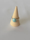 Anillo de Larimar Natural en Plata 950 | Mar Serena