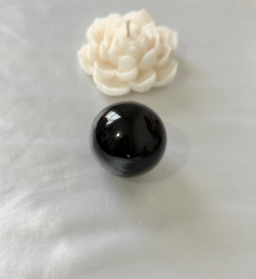 Esfera de Obsidiana Dorada Natural – 45 mm
