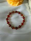 Pulsera de Cornalina y Hematita Natural 8mm